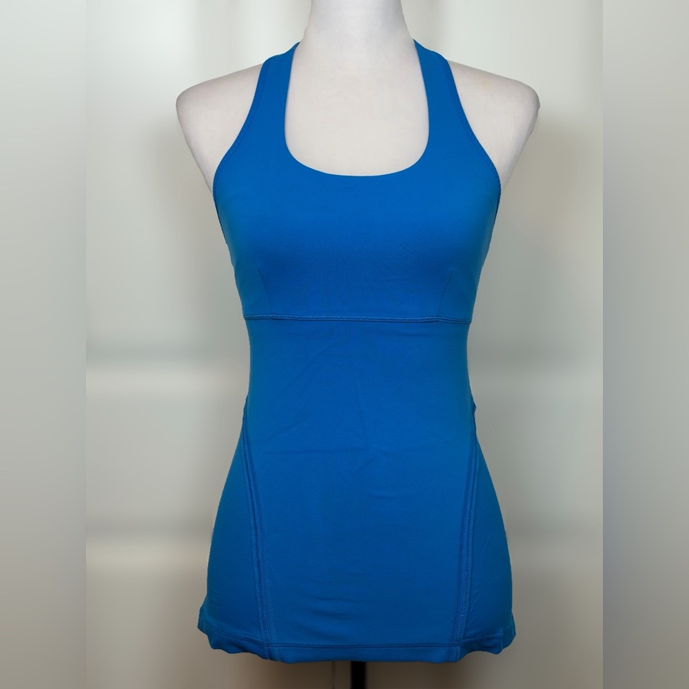 Lululemon Power Y Tank Beaming Blue Racerback Top Women’s Size 6